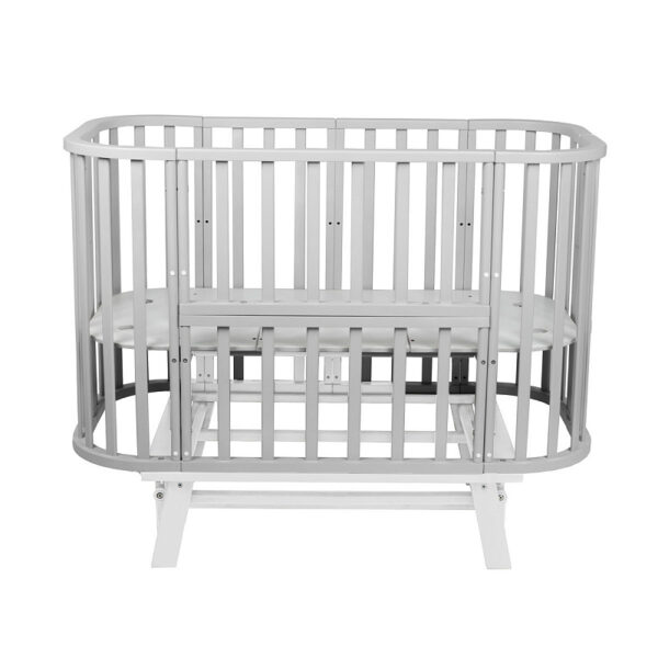 Sweet Baby Barocco Baby Crib (grey/white)