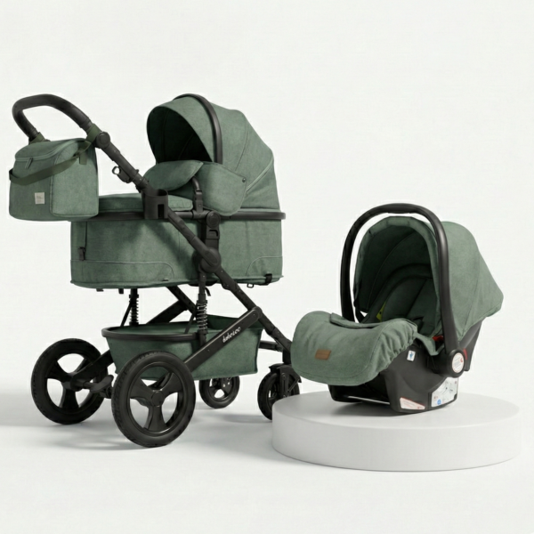 Коляска трансформер 3 в 1 Belecoo (green)