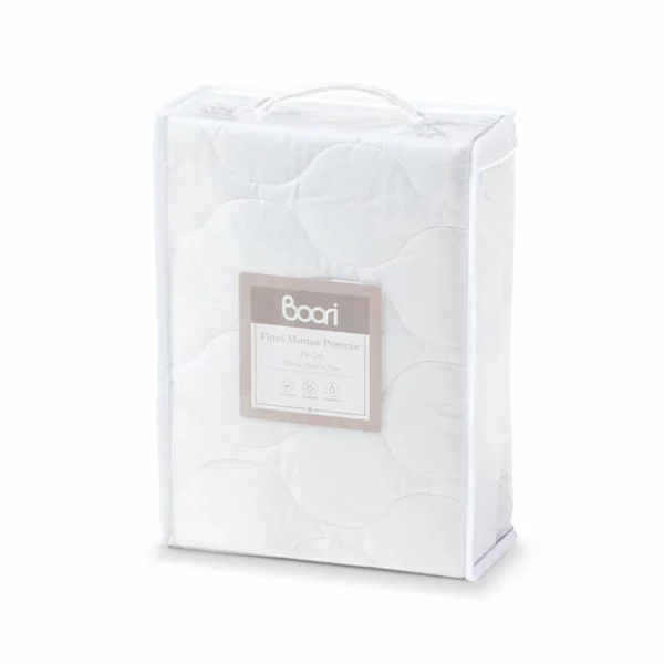 Boori Waterproof Fitted Cot Mattress Protector 132 × 70cm